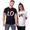 Love Printed Couple Matching T-Shirt Family Matching Outfit FASHION & STYLE cb5feb1b7314637725a2e7: Men Black|Men Gray|Men White|Women Black|Women Gray|Women White