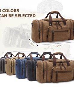 Canvas Men’s Travel Bag Luggages & Trolleys SHOES, HATS & BAGS cb5feb1b7314637725a2e7: Black|Coffee Brown|Dark Blue|Dark Gray|Generation 2 Blue|Generation 2 Coffee|Generation 2 Gray|Green|Khaki 