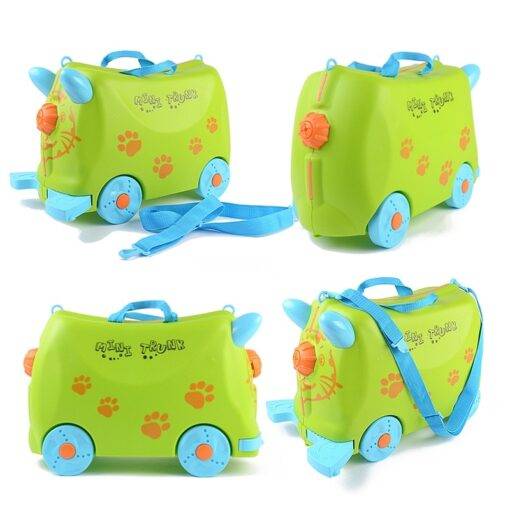 Kid’s Colorful Travel Luggage Suitcase Luggages & Trolleys SHOES, HATS & BAGS cb5feb1b7314637725a2e7: Green|Lavender|Orange|White