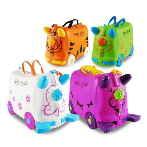 Kid’s Colorful Travel Luggage Suitcase Luggages & Trolleys SHOES, HATS & BAGS cb5feb1b7314637725a2e7: Green|Lavender|Orange|White