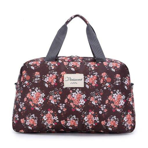 Large Capacity Floral Patterned Travel Bag Luggages & Trolleys SHOES, HATS & BAGS a0e573c7ba8010eb915453: Large/Black|Large/Blue|Large/Brown|Large/Gray|Large/Rose|Small/Black|Small/Blue|Small/Brown|Small/Gray|Small/Rose