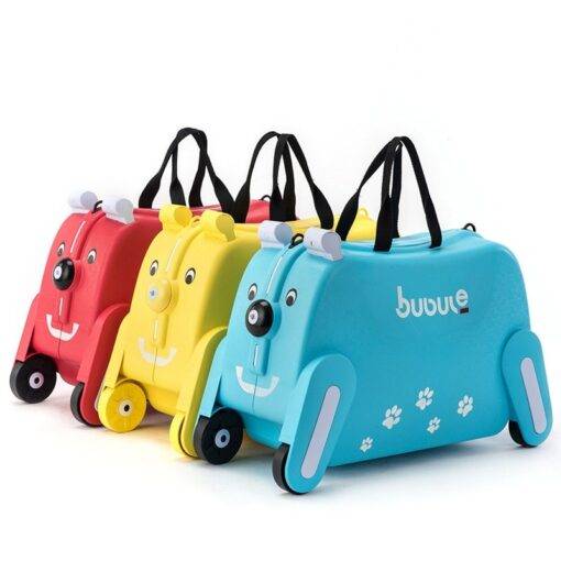 Bear Shaped Ride-on Suitcase for Kids Luggages & Trolleys SHOES, HATS & BAGS cb5feb1b7314637725a2e7: Blue|Pink|Yellow
