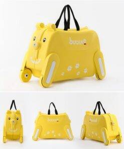 Bear Shaped Ride-on Suitcase for Kids Luggages & Trolleys SHOES, HATS & BAGS cb5feb1b7314637725a2e7: Blue|Pink|Yellow 