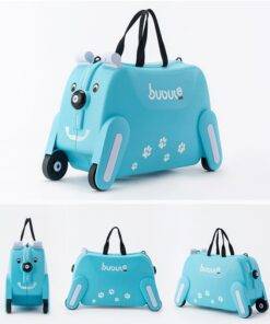 Bear Shaped Ride-on Suitcase for Kids Luggages & Trolleys SHOES, HATS & BAGS cb5feb1b7314637725a2e7: Blue|Pink|Yellow 