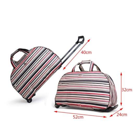 Women`s Travel Rolling Luggage Luggages & Trolleys SHOES, HATS & BAGS cb5feb1b7314637725a2e7: Black and White Dot|Color Dot|Paper|Strip