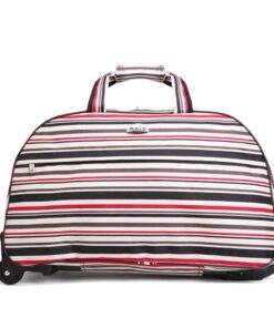 Women`s Travel Rolling Luggage Luggages & Trolleys SHOES, HATS & BAGS cb5feb1b7314637725a2e7: Black and White Dot|Color Dot|Paper|Strip 