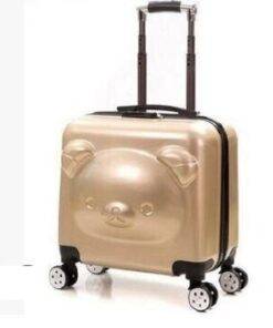 Kid’s Bear Travel Luggage Suitcase Luggages & Trolleys SHOES, HATS & BAGS cb5feb1b7314637725a2e7: Champagne Gold|Purple|Red|Silver|White|Yellow 