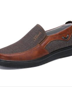 Men’s Casual Slip-One Shoes Casual Shoes & Boots SHOES, HATS & BAGS cb5feb1b7314637725a2e7: Black|Brown|Gray|PU Brown|PU gray|Red Brown 