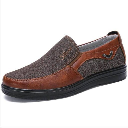 Men’s Casual Slip-One Shoes Casual Shoes & Boots SHOES, HATS & BAGS cb5feb1b7314637725a2e7: Black|Brown|Gray|PU Brown|PU gray|Red Brown
