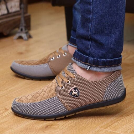 Men’s Casual Style Canvas Shoes Casual Shoes & Boots SHOES, HATS & BAGS cb5feb1b7314637725a2e7: Blue|Brown|Navy Blue|Turquoise