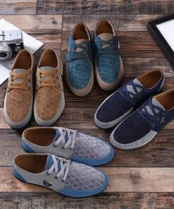 Men’s Casual Style Canvas Shoes Casual Shoes & Boots SHOES, HATS & BAGS cb5feb1b7314637725a2e7: Blue|Brown|Navy Blue|Turquoise