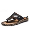 Men’s Summer Genuine Leather Flip Flops Casual Shoes & Boots SHOES, HATS & BAGS cb5feb1b7314637725a2e7: Black|Brown