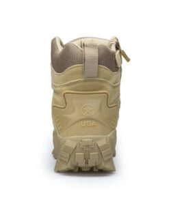 Comfortable Wear-Resistant Leather Men’s Military Boots Casual Shoes & Boots SHOES, HATS & BAGS cb5feb1b7314637725a2e7: Black|Khaki 