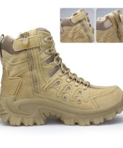 Comfortable Wear-Resistant Leather Men’s Military Boots Casual Shoes & Boots SHOES, HATS & BAGS cb5feb1b7314637725a2e7: Black|Khaki 
