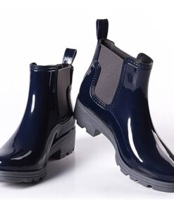 Stylish Comfortable Rubber Women’s Rain Boots Casual Shoes & Boots SHOES, HATS & BAGS cb5feb1b7314637725a2e7: Black|Blue|Red 