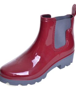 Stylish Comfortable Rubber Women’s Rain Boots Casual Shoes & Boots SHOES, HATS & BAGS cb5feb1b7314637725a2e7: Black|Blue|Red 