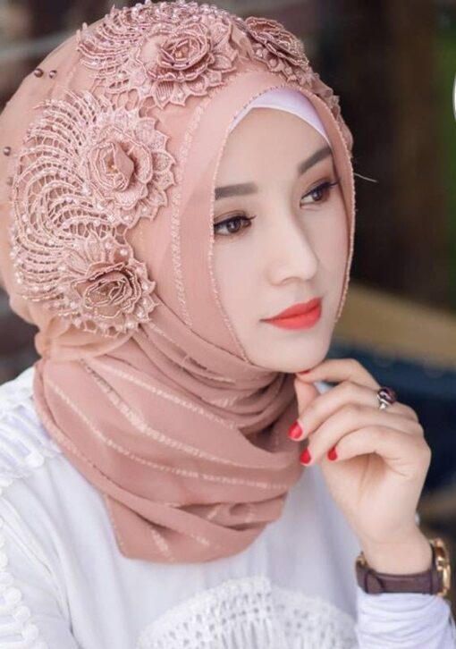Elegant Muslim Women’s Polyester Scarf Hijabs FASHION & STYLE Veils & Scarfs cb5feb1b7314637725a2e7: 1|2|3|4