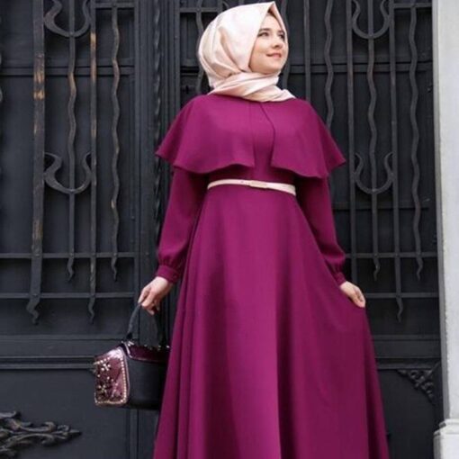 Fashion Colorful Muslim Women’s Modal Dress FASHION & STYLE Men & Women Fashion cb5feb1b7314637725a2e7: Black|Blue|Light Green|Orange|Purple|Red