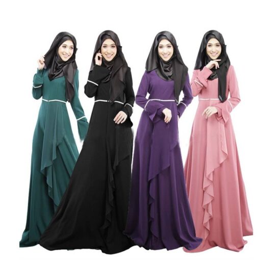 Bohemian Muslim Women’s Linen Dress FASHION & STYLE Men & Women Fashion cb5feb1b7314637725a2e7: Black|Pink|Purple