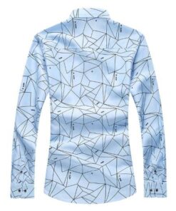 Geometric Printed Party Men’s Shirt FASHION & STYLE Men & Women Fashion Men Fashion & Accessories cb5feb1b7314637725a2e7: Blue|Dark Blue|White 