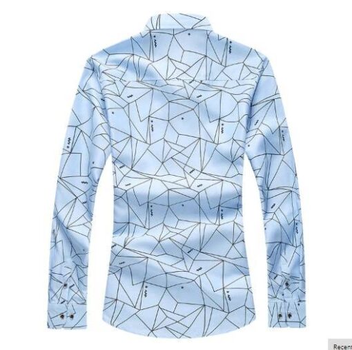 Geometric Printed Party Men’s Shirt FASHION & STYLE Men & Women Fashion Men Fashion & Accessories cb5feb1b7314637725a2e7: Blue|Dark Blue|White