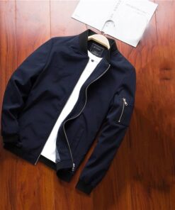 Fashion Spring Casual Men’s Pilot Jacket FASHION & STYLE Men & Women Fashion Men Fashion & Accessories cb5feb1b7314637725a2e7: Black|Blue|Red 