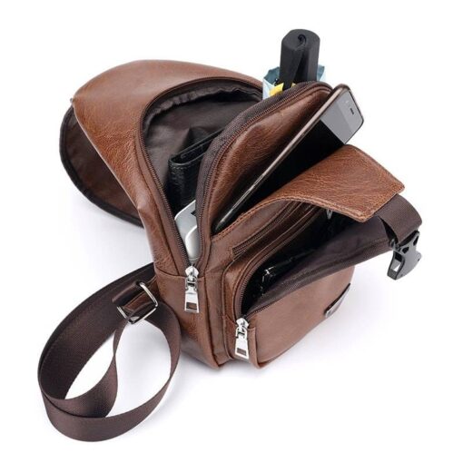 Men’s Leather Shoulder Smart Bag FASHION & STYLE Hand Bags & Wallets Men Fashion & Accessories SHOES, HATS & BAGS cb5feb1b7314637725a2e7: Black|Brown