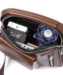 Men’s Leather Shoulder Bag FASHION & STYLE Hand Bags & Wallets Men Fashion & Accessories SHOES, HATS & BAGS cb5feb1b7314637725a2e7: Black|Dark Brown|Light Brown 