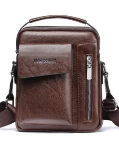 Men’s Leather Shoulder Bag FASHION & STYLE Hand Bags & Wallets Men Fashion & Accessories SHOES, HATS & BAGS cb5feb1b7314637725a2e7: Black|Dark Brown|Light Brown 