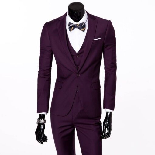 Jacket, Pants and Tie Suit for Men Coats, Suits & Blazers FASHION & STYLE Men Fashion & Accessories cb5feb1b7314637725a2e7: Black|Grey|Navy Blue|Red