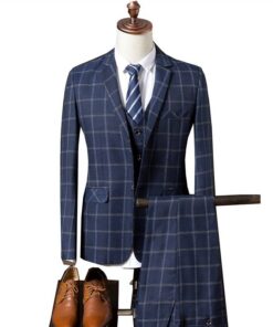 Men’s Solid Suit Set 3 pcs Coats, Suits & Blazers FASHION & STYLE Men Fashion & Accessories cb5feb1b7314637725a2e7: Black|Gray|Navy Blue|rice white