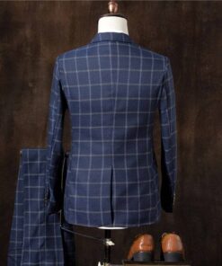 Men’s Solid Suit Set 3 pcs Coats, Suits & Blazers FASHION & STYLE Men Fashion & Accessories cb5feb1b7314637725a2e7: Black|Gray|Navy Blue|rice white 