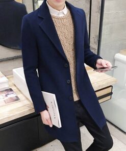 Men’s Classic Fall Coat Coats, Suits & Blazers FASHION & STYLE cb5feb1b7314637725a2e7: Black|Khaki|Light Grey|Navy Blue|Pink|Sapphire Blue 