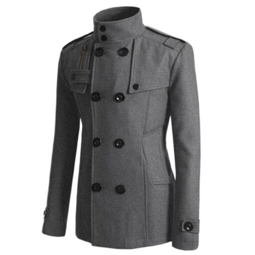 Men’s Classic Winter Double Breasted Coat Coats, Suits & Blazers FASHION & STYLE cb5feb1b7314637725a2e7: Black|Camel|Dark Gray|Navy Blue