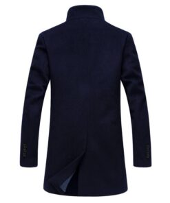 Men’s Classic Style Woolen Coat Coats, Suits & Blazers FASHION & STYLE cb5feb1b7314637725a2e7: Black|Gray|Navy Blue|Red Wine 