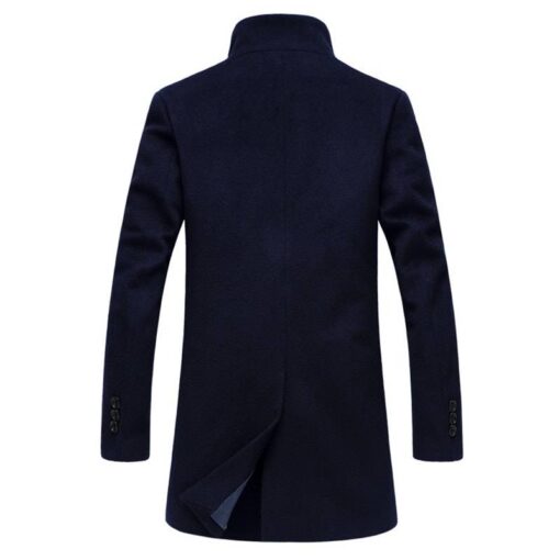Men’s Classic Style Woolen Coat Coats, Suits & Blazers FASHION & STYLE cb5feb1b7314637725a2e7: Black|Gray|Navy Blue|Red Wine