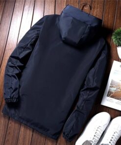 Stylish Demi-Season Casual Hooded Men’s Windbreaker Coats, Suits & Blazers FASHION & STYLE cb5feb1b7314637725a2e7: Black|Dark Blue|Green|Khaki|Red 