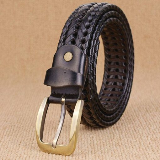 Braided Leather Men’s Belt FASHION & STYLE Men Fashion & Accessories cb5feb1b7314637725a2e7: 01|02|03