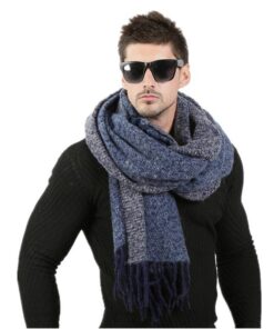 Men Fashion Knitted Scarf FASHION & STYLE Veils & Scarfs cb5feb1b7314637725a2e7: Beige|Blue|Gray|Orange|Yellow