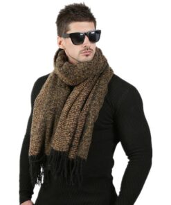 Men Fashion Knitted Scarf FASHION & STYLE Veils & Scarfs cb5feb1b7314637725a2e7: Beige|Blue|Gray|Orange|Yellow 