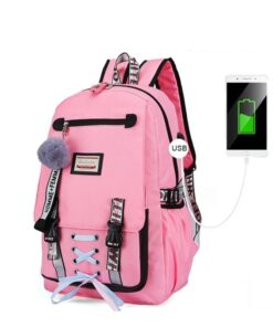 Teenage Girl’s School Bag with Lock Children & Baby Fashion FASHION & STYLE Hand Bags & Wallets Luggages & Trolleys SHOES, HATS & BAGS cb5feb1b7314637725a2e7: Black|Green|Pink|Yellow 