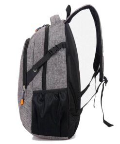 Teenager’s Linen School Backpack Children & Baby Fashion FASHION & STYLE Hand Bags & Wallets Luggages & Trolleys SHOES, HATS & BAGS cb5feb1b7314637725a2e7: Black|Blue|Gray|Pink|Red|Sky Blue 