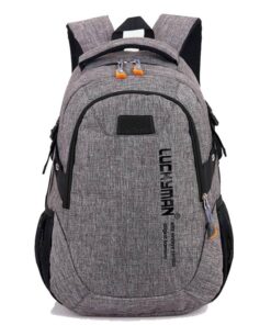 Teenager’s Linen School Backpack Children & Baby Fashion FASHION & STYLE Hand Bags & Wallets Luggages & Trolleys SHOES, HATS & BAGS cb5feb1b7314637725a2e7: Black|Blue|Gray|Pink|Red|Sky Blue
