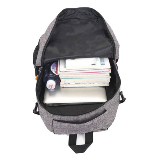 Teenager’s Linen School Backpack Children & Baby Fashion FASHION & STYLE Hand Bags & Wallets Luggages & Trolleys SHOES, HATS & BAGS cb5feb1b7314637725a2e7: Black|Blue|Gray|Pink|Red|Sky Blue