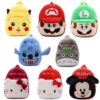 Cartoon Plush Baby Backpack Children & Baby Fashion FASHION & STYLE Hand Bags & Wallets Luggages & Trolleys SHOES, HATS & BAGS cb5feb1b7314637725a2e7: Black Red|Blue|Gray|Green|Green / Pink|Pink|Red / Green|Red / Pink|Red / Yellow|Red Brown|White|Yellow