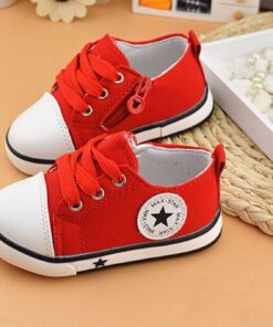 Casual Baby’s Lace Up Star Sneakers Children & Baby Fashion FASHION & STYLE cb5feb1b7314637725a2e7: Black|Red|White 