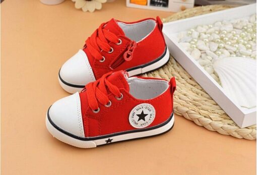 Casual Baby’s Lace Up Star Sneakers Children & Baby Fashion FASHION & STYLE cb5feb1b7314637725a2e7: Black|Red|White