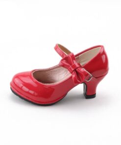 Kid’s Heelled Shoes with Bow Children & Baby Fashion FASHION & STYLE cb5feb1b7314637725a2e7: Black|Pink|Red