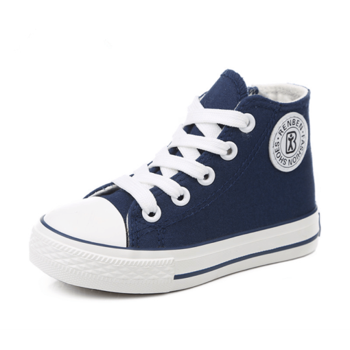 Comfortable Bright Canvas Kid’s Shoes Children & Baby Fashion FASHION & STYLE cb5feb1b7314637725a2e7: Black 1|Black 2|Blue|Dark Blue|Red 1|Red 2|White 1