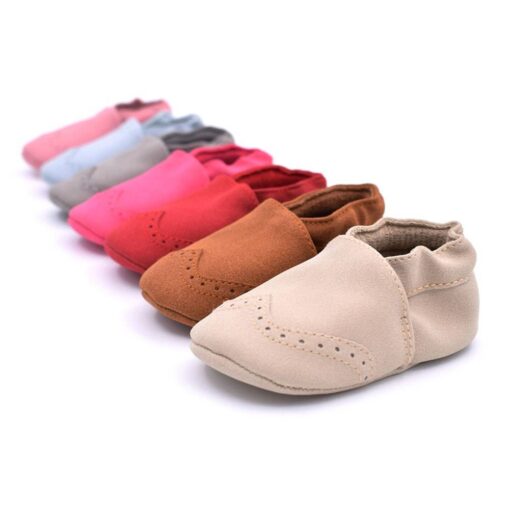 Baby Autumn Nubuck Leather Shoes Children & Baby Fashion FASHION & STYLE cb5feb1b7314637725a2e7: Beige|Blue|Brown|Gray|Pink|Red|Rose Red